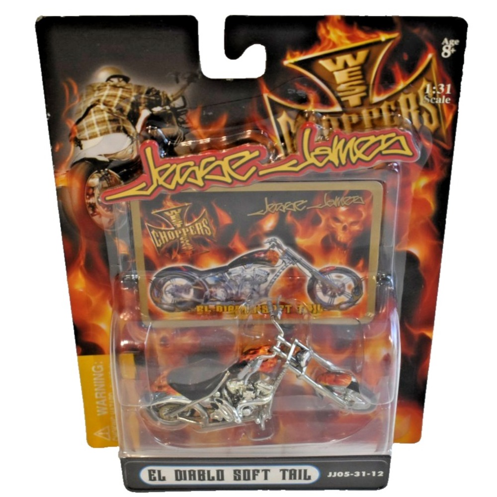 2004 Jesse James West Coast Choppers El Diablo Soft Tail JJ05-31-12 1:31 Scale
